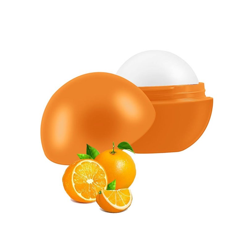 White spherical lip balm, in stock. Colored spherical lip balm.